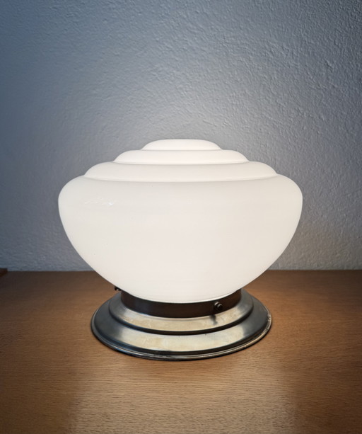 Plafonnier opaline Art Déco
