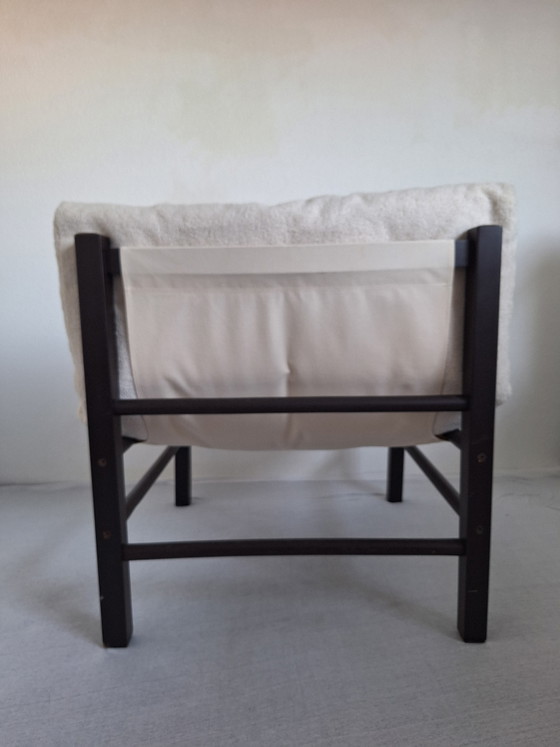 Poltrona in legno con cuscino teddy sfoderabile – Poltrone, Textile, Wood (photo 6 of 9)