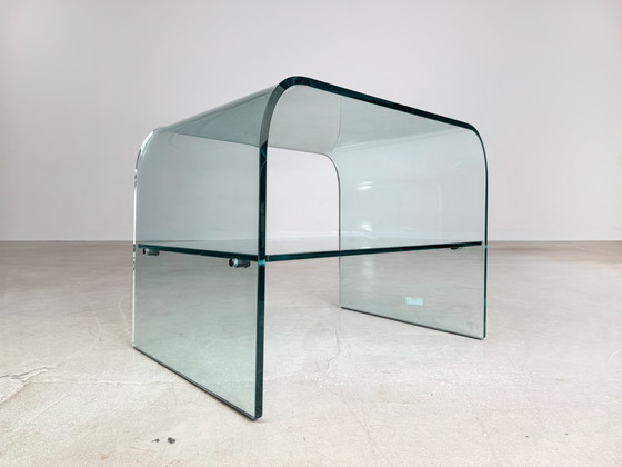 Image 1 of Mesa de centro original Fiam Italia, mesa auxiliar de cristal, años 80