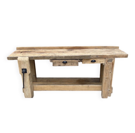 Alte große Schreinerwerkbank