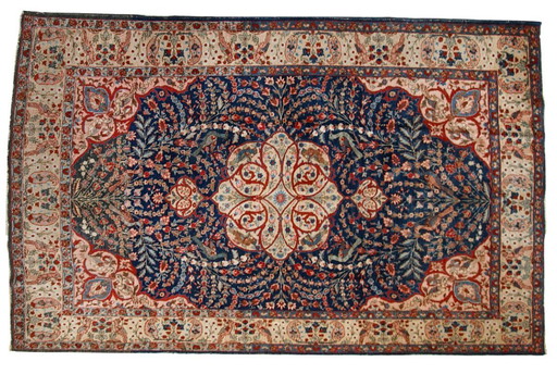 Alfombra persa Tabriz antigua hecha a mano, 190 cm x 292 cm (6,2' x 9,5'), década de 1920 - 1C409