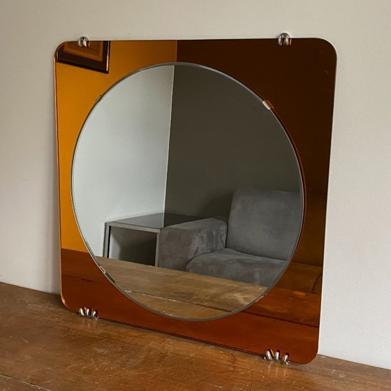 Image 1 of Specchio bicolore di Veca. 1970. Era spaziale.