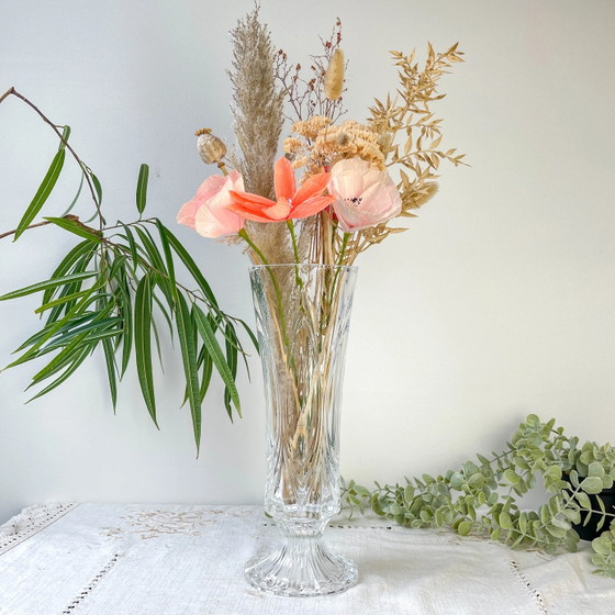 Vintage crystal Art Deco style vase (photo 2 of 7)