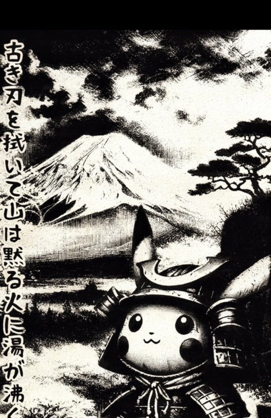 Image 1 of Kunstwerk Pikachu (Pokemon) Moonlit Sword
