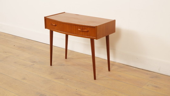 Tavolino vintage in teak con cassetto – Comodini | Anni '60 – Wood (photo 3 of 10)