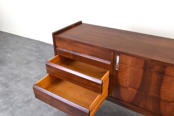 Image 1 of Mid-Century Polish Walnut Sideboard from Bytomskie Fabryki Mebli, 1960s.