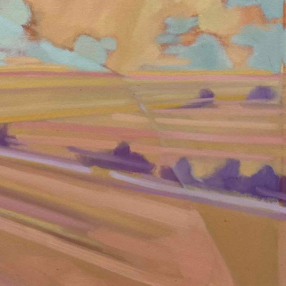 Image 1 of Tra cielo e terra, olio su tela, 100x70 cm, Sandra Kolondam