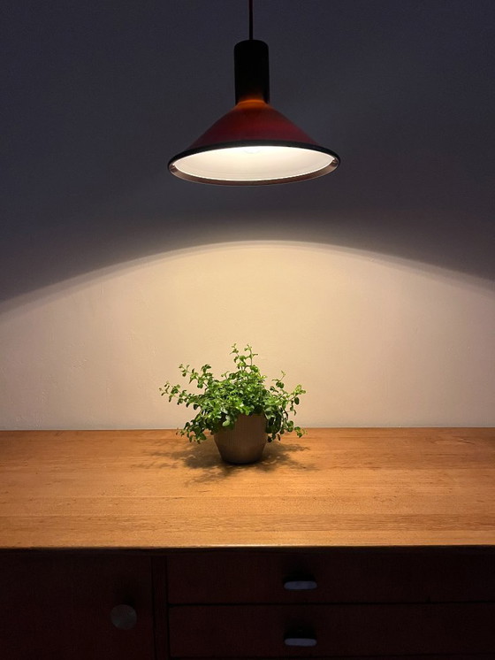 Image 1 of Vintage Holmegaard P&T pendel set of 2 - Michael Bang - Danish design lamp 