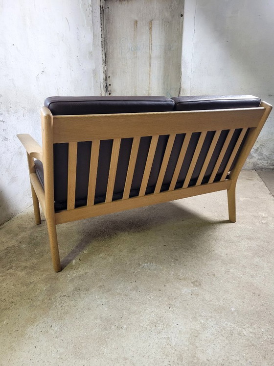 Image 1 of Divano vintage a due posti GE265 di Hans J. Wegner per Getama