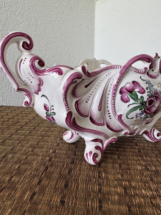 Image 1 of Jardinière Faïence Desvres Ancienne