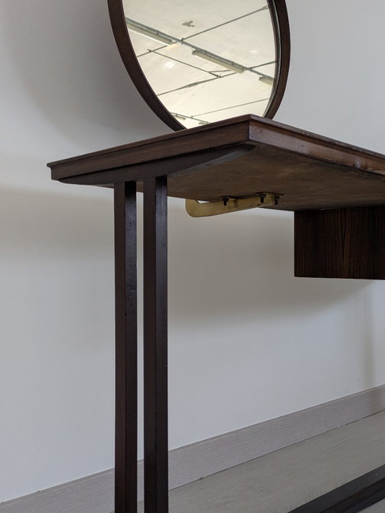Image 1 of Dassi - Vittorio Dassi - Service table - Crystal, Wood, Brass - Dressing table with mirror