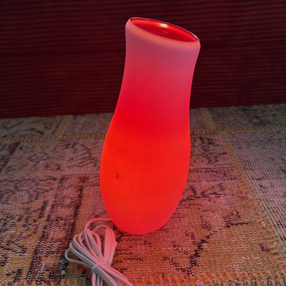 Vintage IKEA Mylonit Table Lamp – Glass, Plastic (photo 4 of 5)