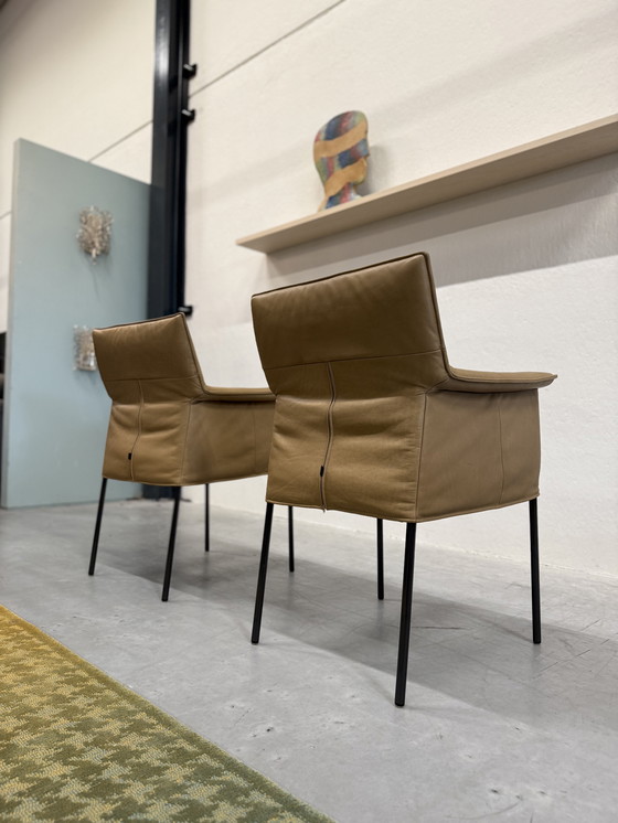 Image 1 of 2 Design on Stock Gola Dining Chairs Loxton Desert leather