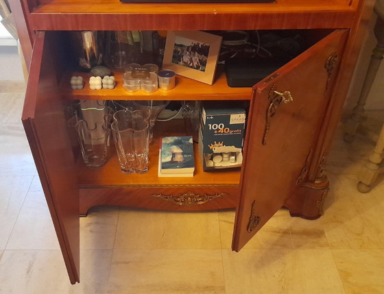 Image 1 of Mobile "Palissandro" (per TV, bar o ripostiglio) con ornamento in bronzo