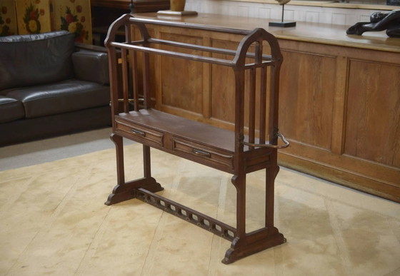 Mahogany cabinet Art Nouveau 1900s – Coat racks, Wood, Copper (photo 10 of 12)