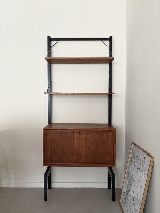 Mueble de pared de Poul Cadovius, 1960, Dinamarca