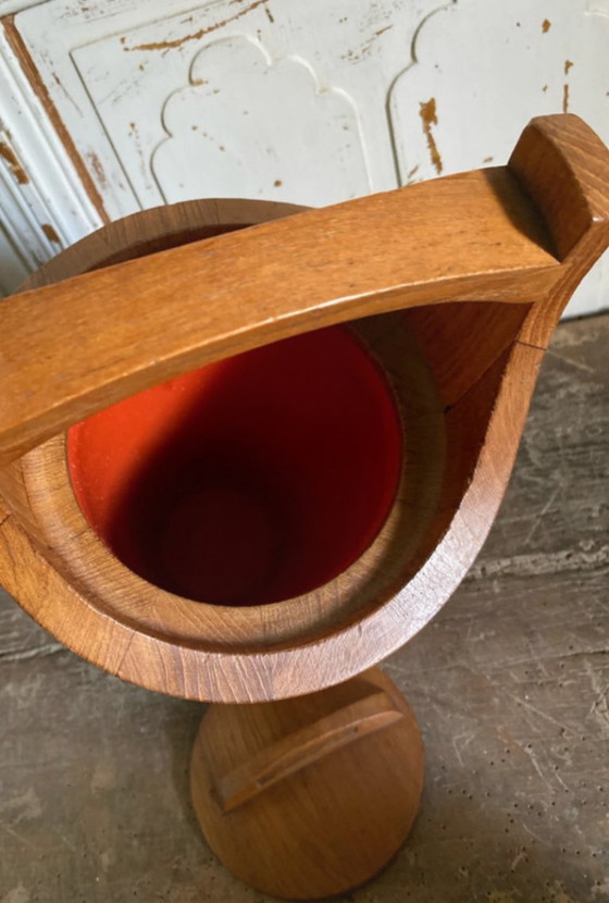 Jens Quistgaard, secchiello per il ghiaccio in teak anni '60 – Accessori da tavola, Legno (photo 7 of 11)