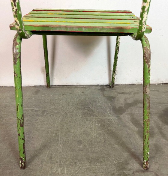 Image 1 of Vintage groene industriële stoel, jaren 60