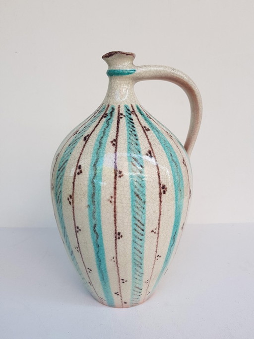 Vase vintage en céramique de Wilhelm Kagel