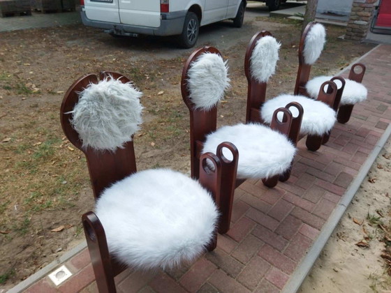 Vintage Dining Chairs by Szedleczky, 1970s, Set of 4 (photo 14 of 16)