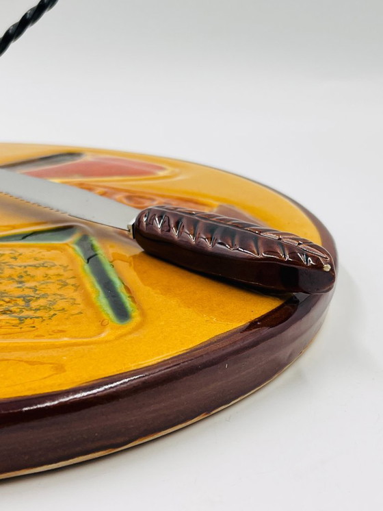 Image 1 of Plateau à Fromages avec couteau Vallauris
