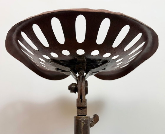 Image 1 of Vintage Industrial Swivel Chair, 1950s