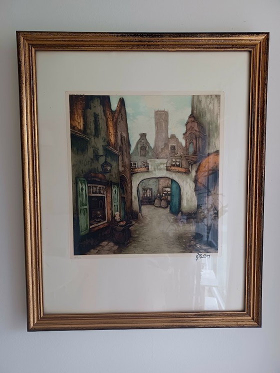 Image 1 of Jef Codron "Sérénité. Signed Etching 115/350