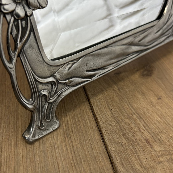 Image 1 of Miroir ancien Art Nouveau Jugendstil "Le premier coucou" Miroir Echo