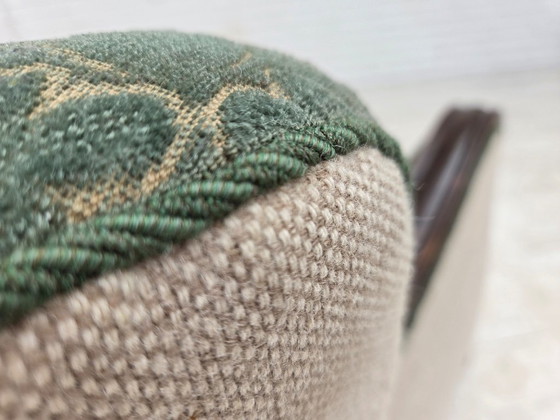 Deense relaxstoel uit de jaren 60, meubelwol, eikenhout – Fauteuils, Wood, Wool (photo 14 of 21)
