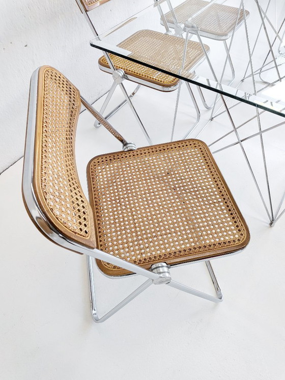 Image 1 of Set di 6 sedie pieghevoli 'Plia' di Giancarlo Piretti per Anonima Castelli anni '70 