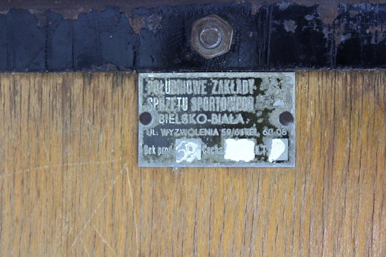 Image 1 of Cavallo da Ginnastica vintage in pelle con trampolino, anni '60, set di 2