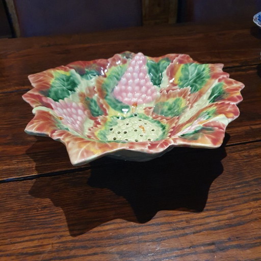 Colorful colander in ceramic