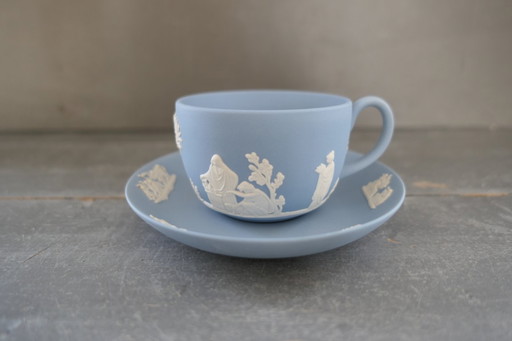 Vintage Wedgwood Jasperware cup and saucer
