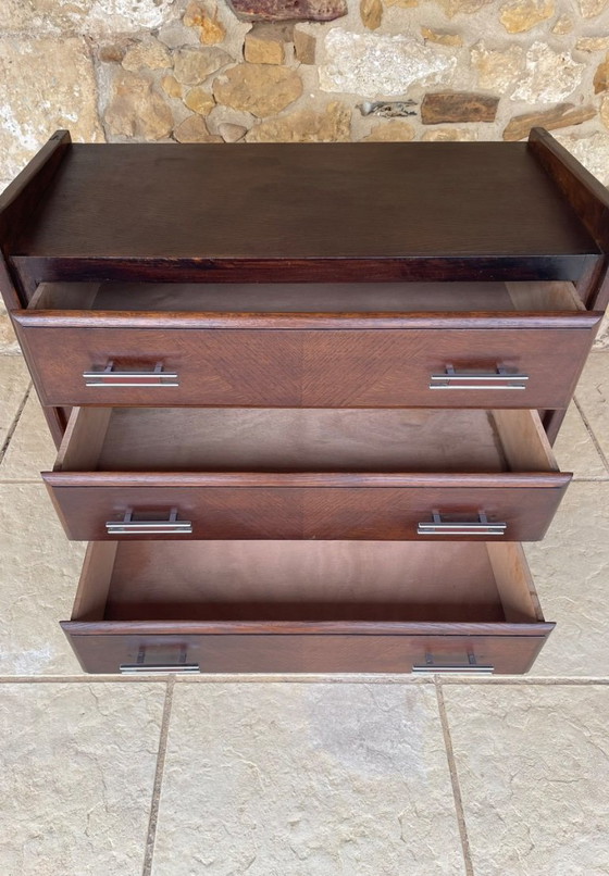 Commode vintage en noyer de style Art déco, années 1950 – Wood (photo 12 of 28)