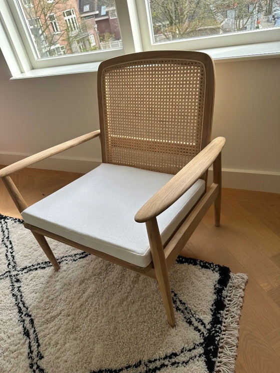 Image 1 of Zara Home armchair teak & rattan 