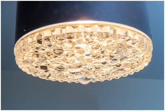 Image 1 of Lampada a sospensione Space Age, vetro e cromo per STAFF, Germania 1970