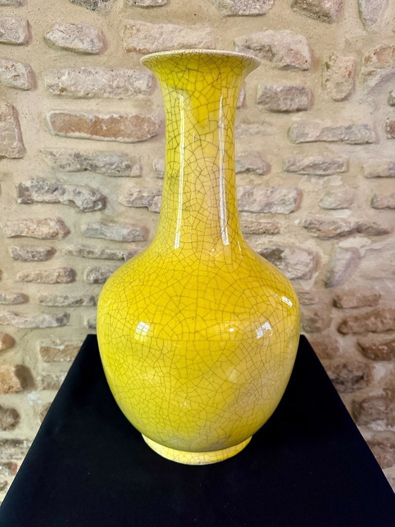 Image 1 of VASE JAPONISANT VINTAGE XXL