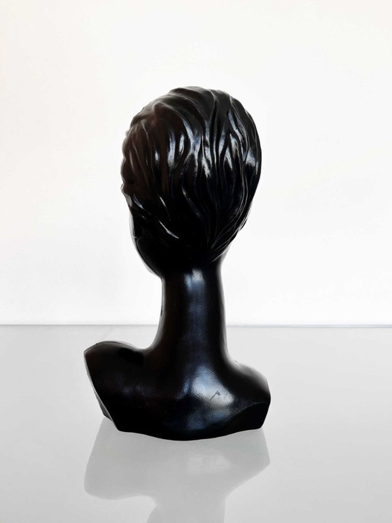 Vintage Black Twiggy Head – Decorative Objects, Plastic (photo 3 of 5)