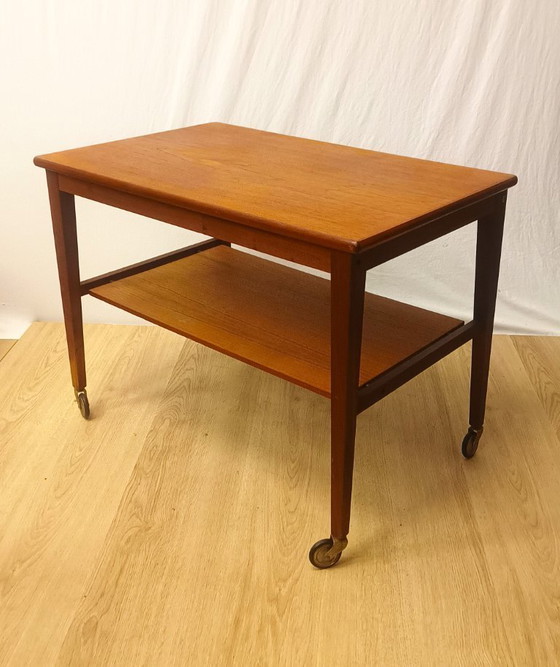 Image 1 of Sixties Servierwagen Nussbaum