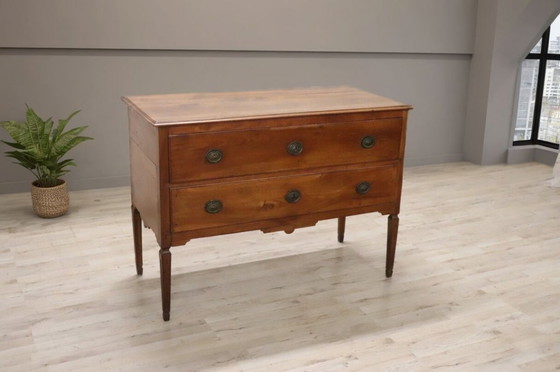 Image 1 of Commode ancienne de l'époque Louis XVI, Italie, XVIIIe siècle