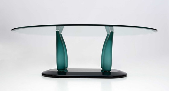Image 1 of Vintage Italian Murano Glass Coffee Table by Seguso, 1989