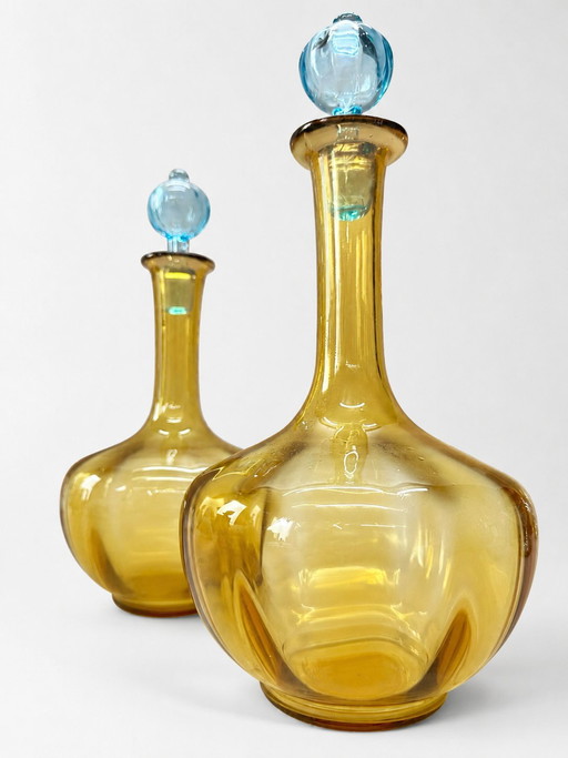 Carafes antiques françaises « George Sand » – Cristallerie de Portieux – ca. 1900