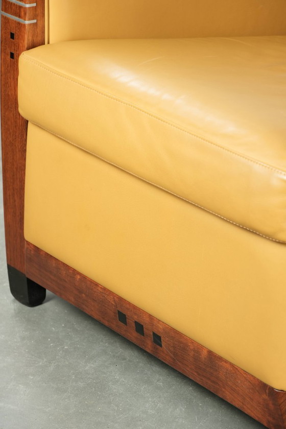 Image 1 of In goede staat verkerende luxe Art Deco design fauteuil van Schuitema uit de Decoforma serie, model Frank