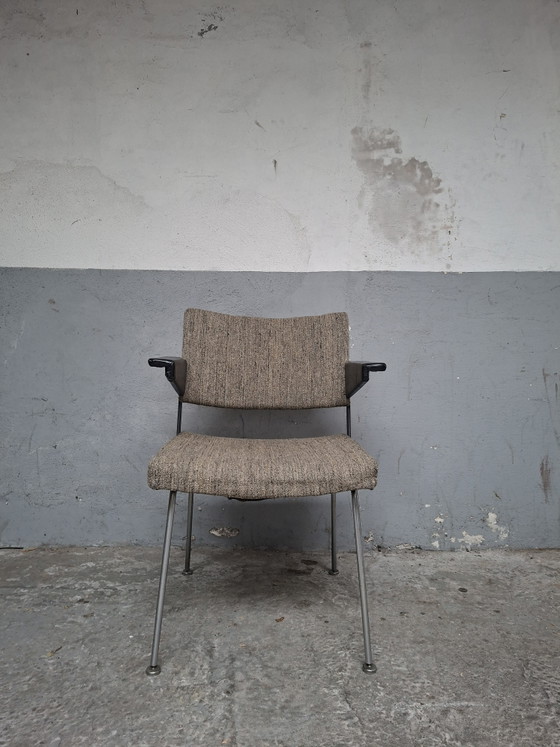 Vintage Cordemeyer Gispen Armstoel – Fauteuils, Wool, Aluminium (photo 2 of 15)