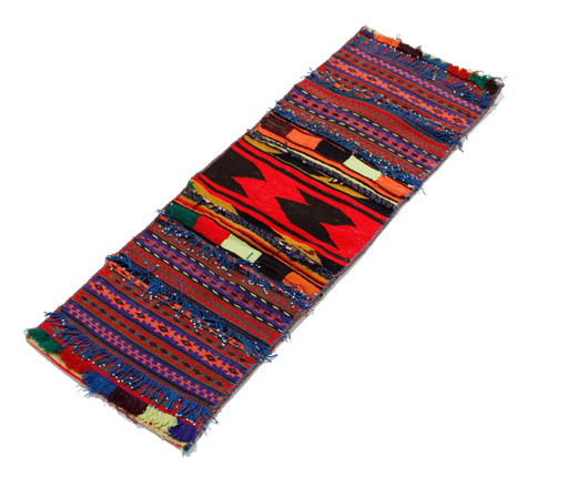 Original Handgeknüpfte Salz Tasche Aus Echter Wolle, Khurjin, Afghan Deco 70x30 cm