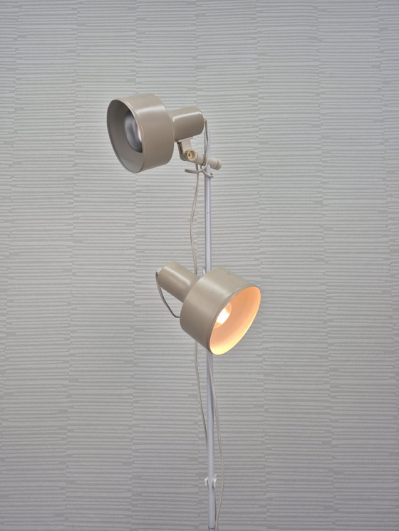Image 1 of Vintage Beige Floor Lamp - Spots Separately Switchable