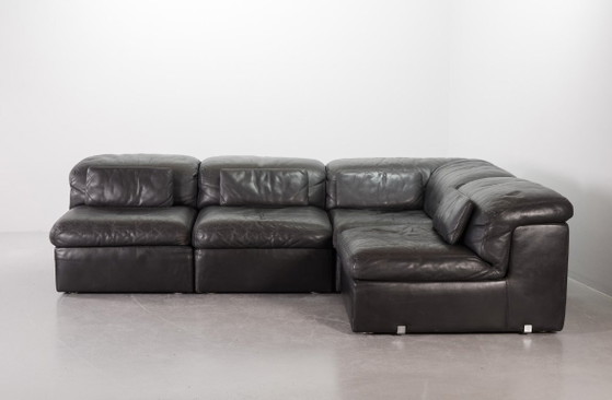 Canapé modulaire Jeep en cuir gris, années 1970, ensemble de 4 – Durlet, Canapés modulables, Leather (photo 12 of 38)