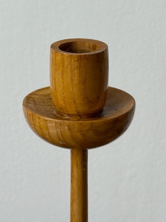 Image 1 of Coppia di portacandele in legno