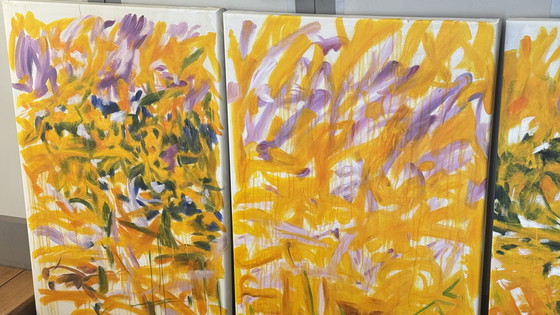 Image 1 of Tríptico excepcional en homenaje a Joan Mitchell – Sin título (1979) – Obra de la École du Louvre