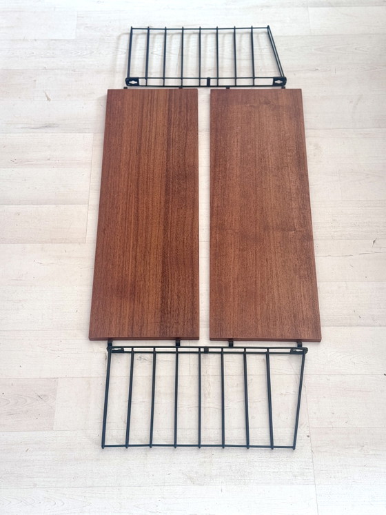 Image 1 of Portaoggetti da parete vintage in teak Tomodo